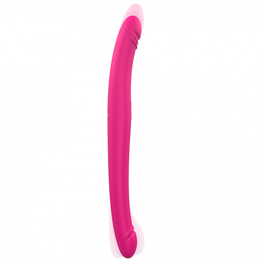 Dorcel Orgasmic Double Do Rechargeable Thrusting & Vibrating Double Dildo Pink - Fantasies Boutique