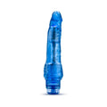 B Yours Vibe 7 Realistic 8.75 in. Vibrating Dildo Blue - Fantasies Boutique