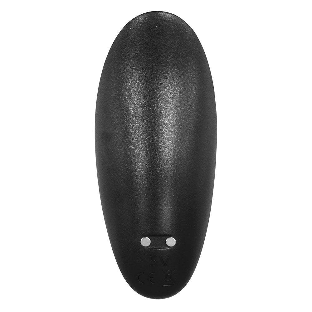Playboy Triple Play Vibrating Cockring with Stimulator Black - Fantasies Boutique