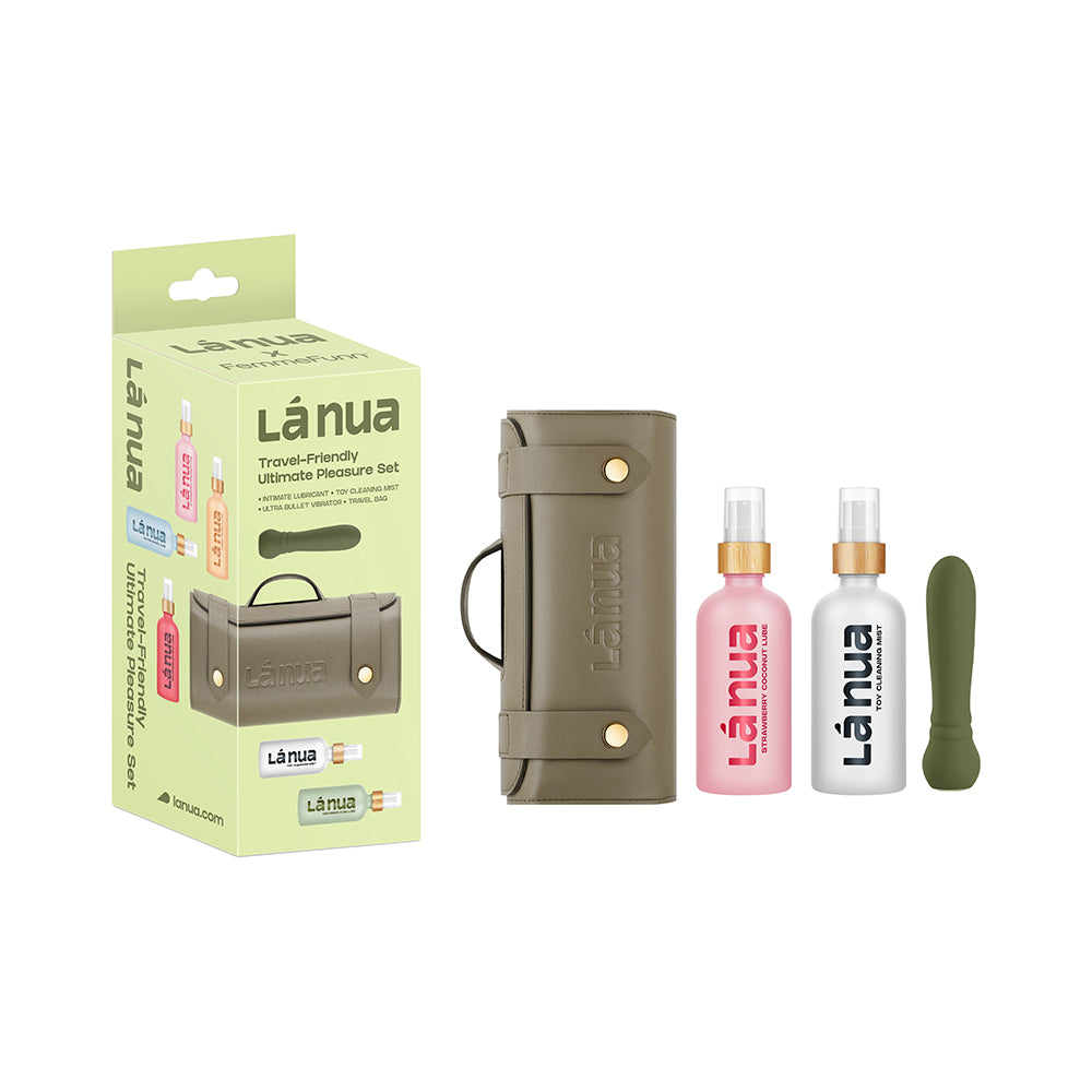 La Nua Gift Bag 2 Ultra Bullet + 100Ml Mist Toy Cleaner + 100Ml Strawberry Coconut Lube - Fantasies Boutique
