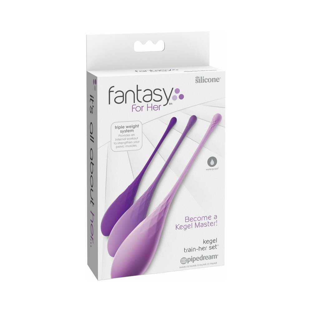 Fantasy For Her 3-Piece Silicone Kegel Train-Her Set - Fantasies Boutique