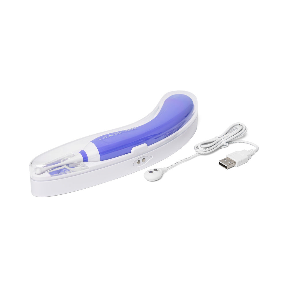 Lovense Hyphy Bluetooth Remote-Controlled Dual-End Vibrator Clitoral and G-Spot Stimulator - Fantasies Boutique
