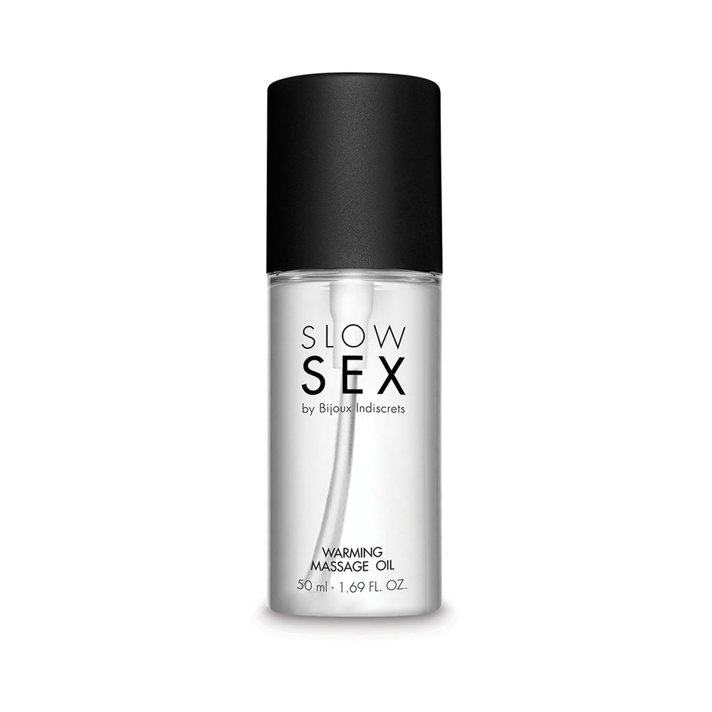 Bijoux Indiscrets Slow Sex Warming Massage Oil 1.69 oz. - Fantasies Boutique