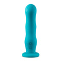 Impressions Miami Rechargeable Silicone 6.5 in. Vibrating Dildo Teal