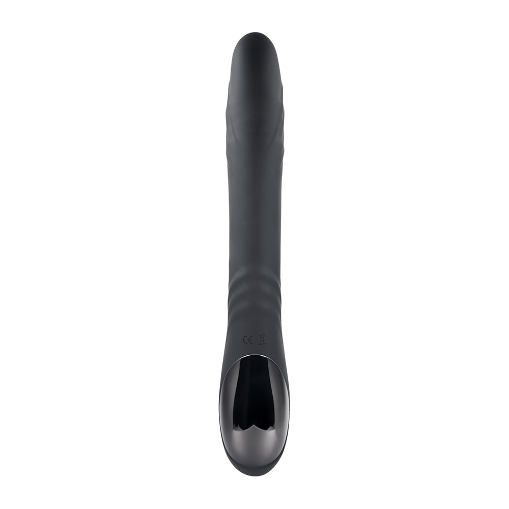 Playboy Rapid Rabbit Rechargeable Silicone Dual Stimulation Vibrator Black - Fantasies Boutique