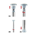 Ouch! Fully Adjustable Dance Pole Silver