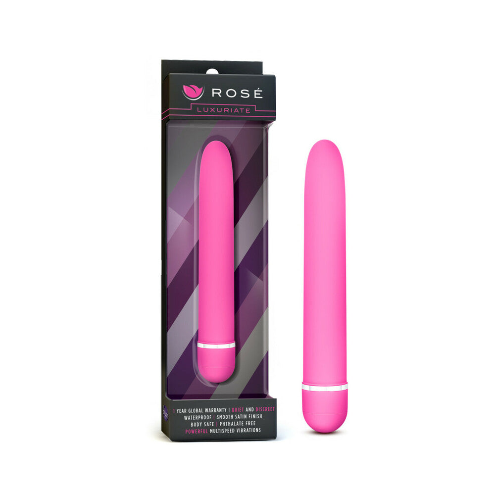 Blush Rose Luxuriate Classic Slimline Vibrator Pink - Fantasies Boutique