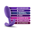 Blush Luxe Wearable Vibra Slim Plug Small Purple - Fantasies Boutique