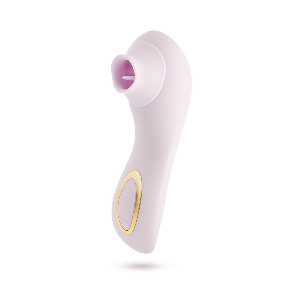 Delice Fleur Clitoral Fluttering & Suction Personal Massager Barely Purple