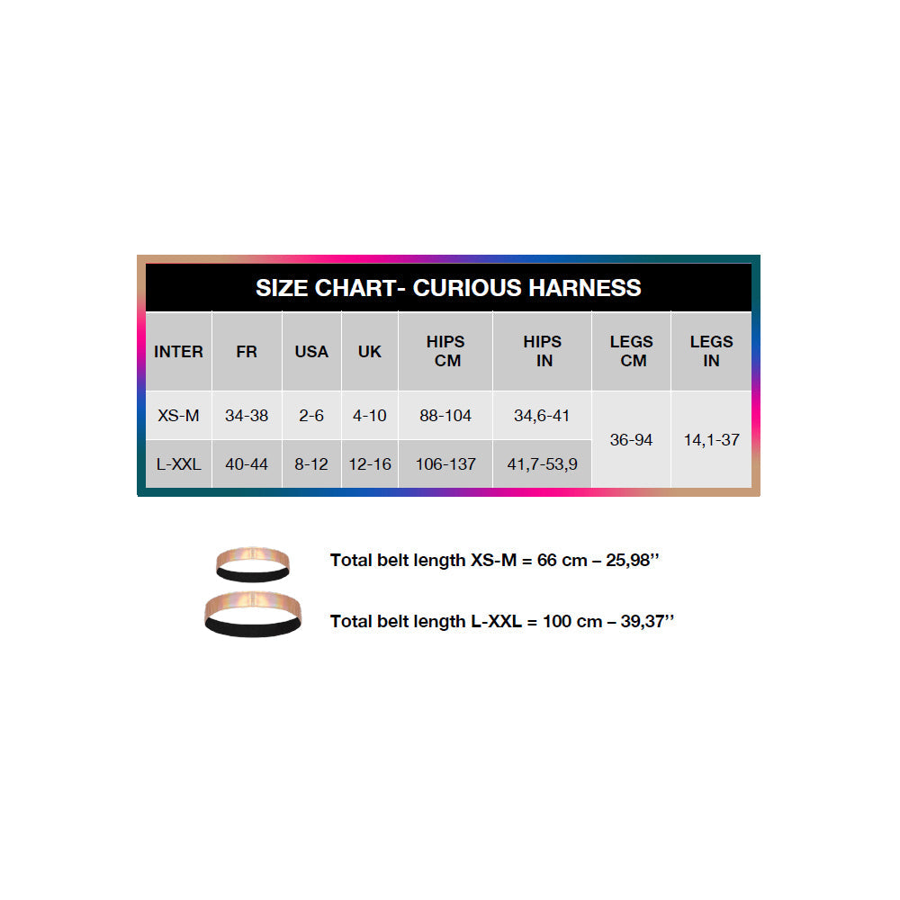 Strap-On-Me Curious Leatherette Harness Metallic Blue - Fantasies Boutique