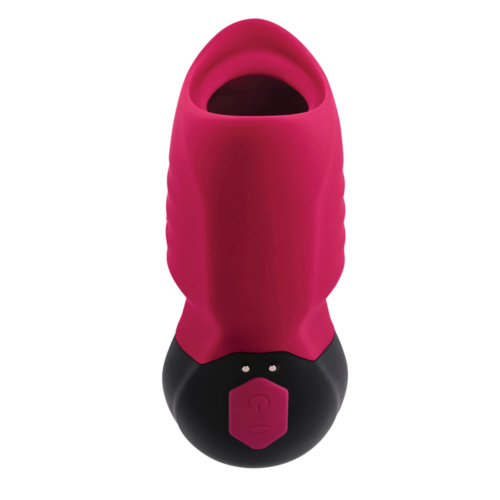 Gender X Body Kisses Rechargeable Vibrating Silicone Suction Massager Red - Fantasies Boutique