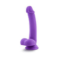 Blush Ruse D Thang Semi-Realistic 7.75 in. Silicone Dildo with Balls & Suction Cup Purple