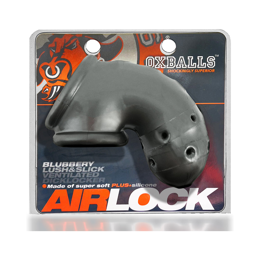 OxBalls Airlock Air-Lite Vented Chastity Steel - Fantasies Boutique