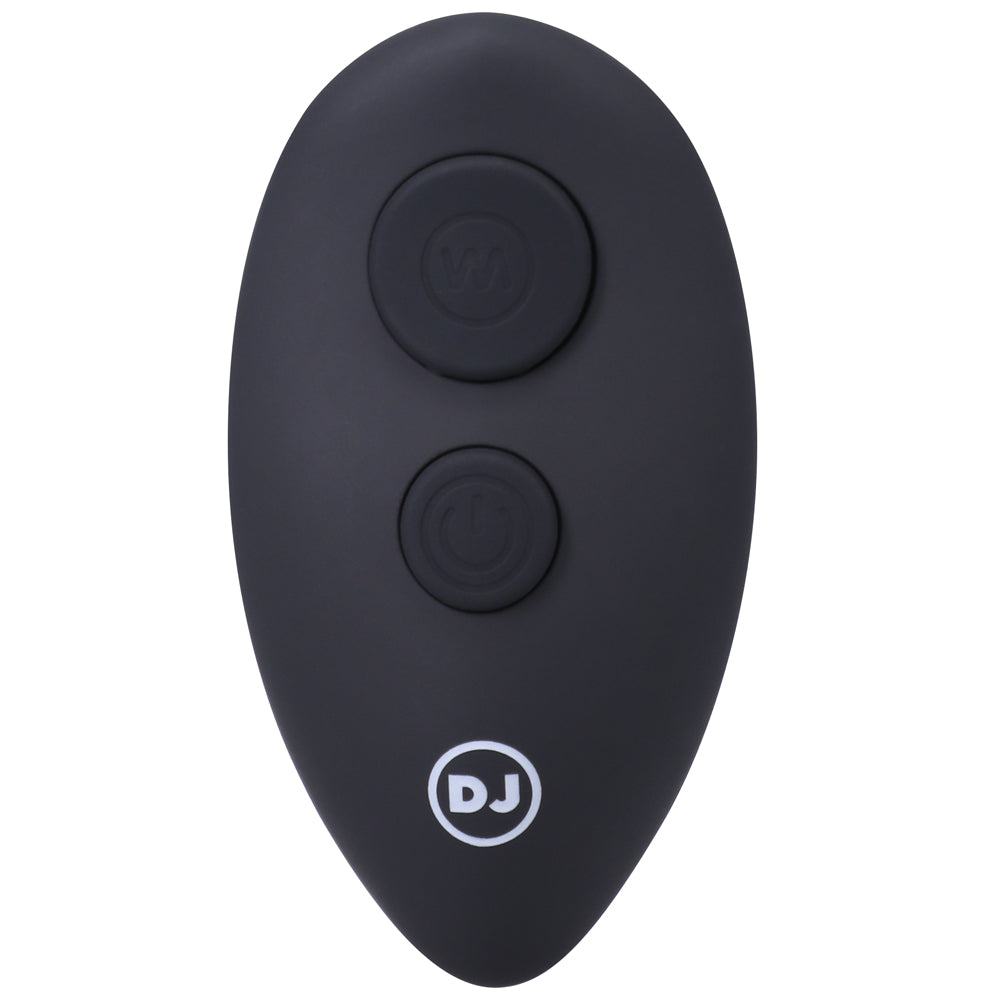 A-Play BEADED VIBE Rechargeable Silicone Anal Plug with Remote Black - Fantasies Boutique