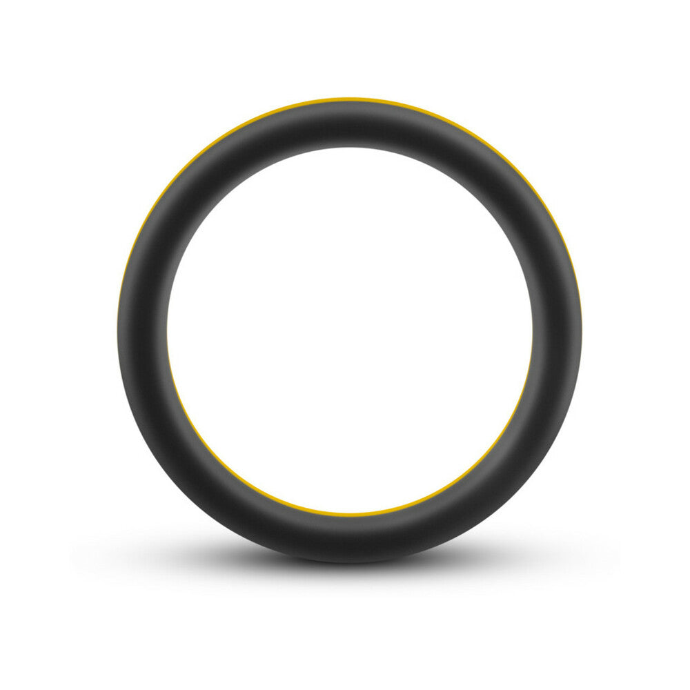 Performance Silicone Go Pro Cock Ring Black/Gold/Black - Fantasies Boutique