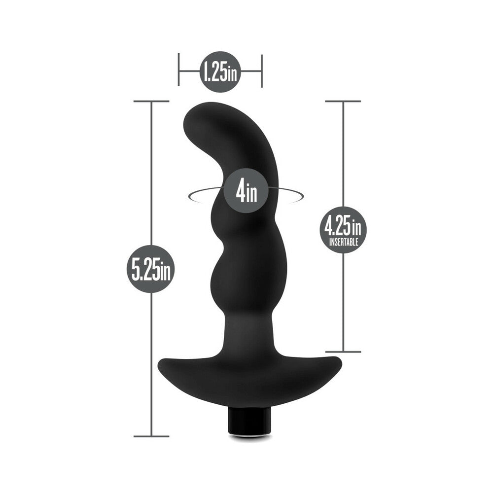 Anal Adventures Platinum Silicone Rechargeable Vibrating Prostate Massager 03 - Fantasies Boutique