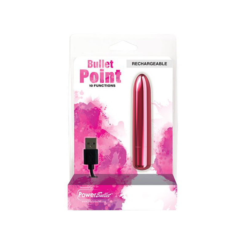 Power Bullet Point Rechargeable - Pink - Fantasies Boutique