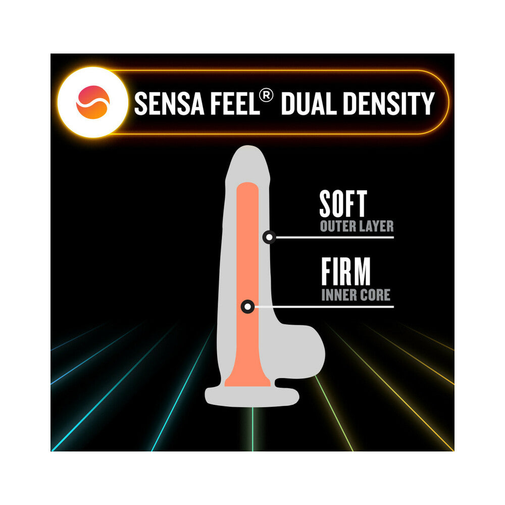 Blush Neo Elite Glow in the Dark Viper 7 in. Dual-Density Dildo Neon Orange - Fantasies Boutique