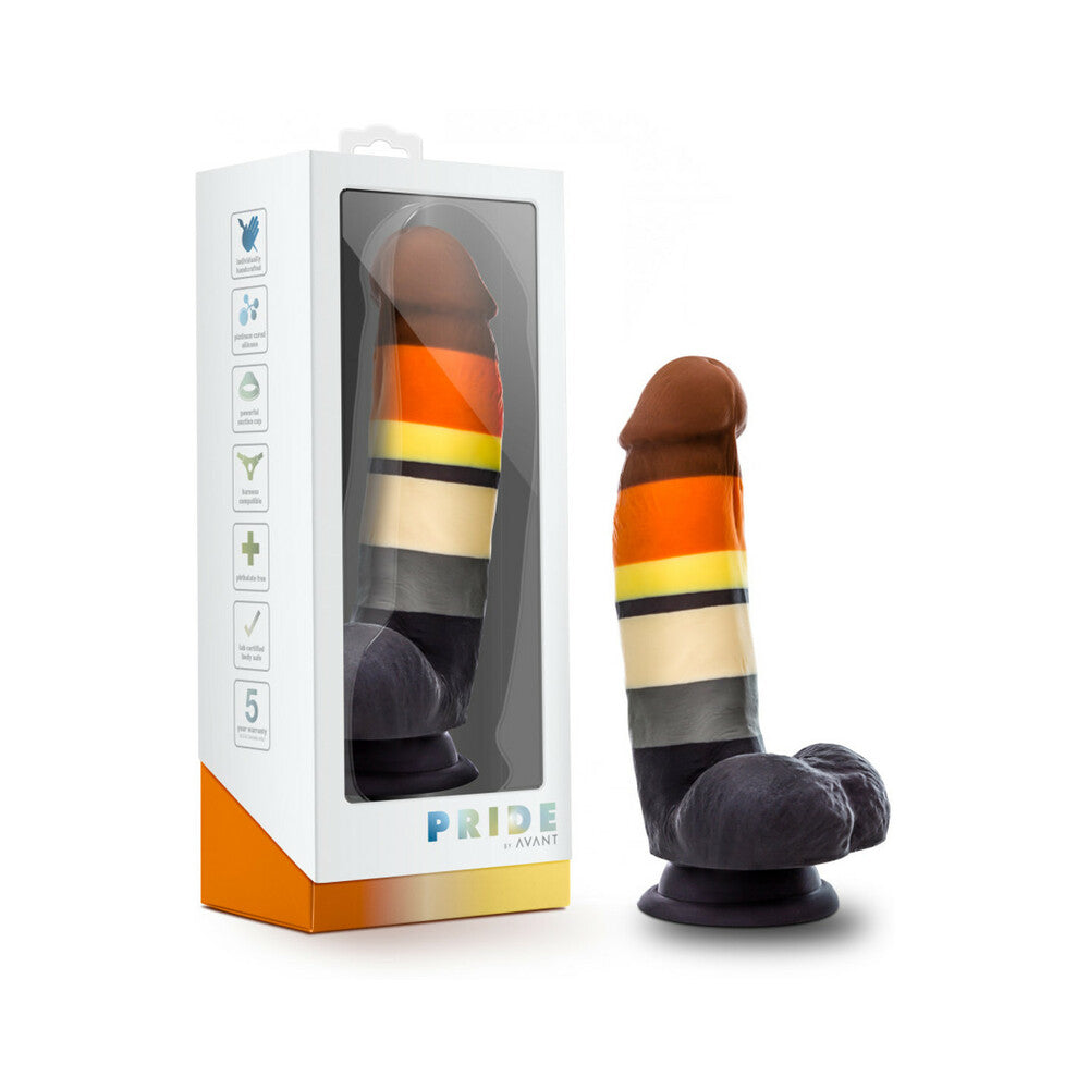 Avant Pride P9 Bear 7 in. Silicone Dildo with Balls - Fantasies Boutique