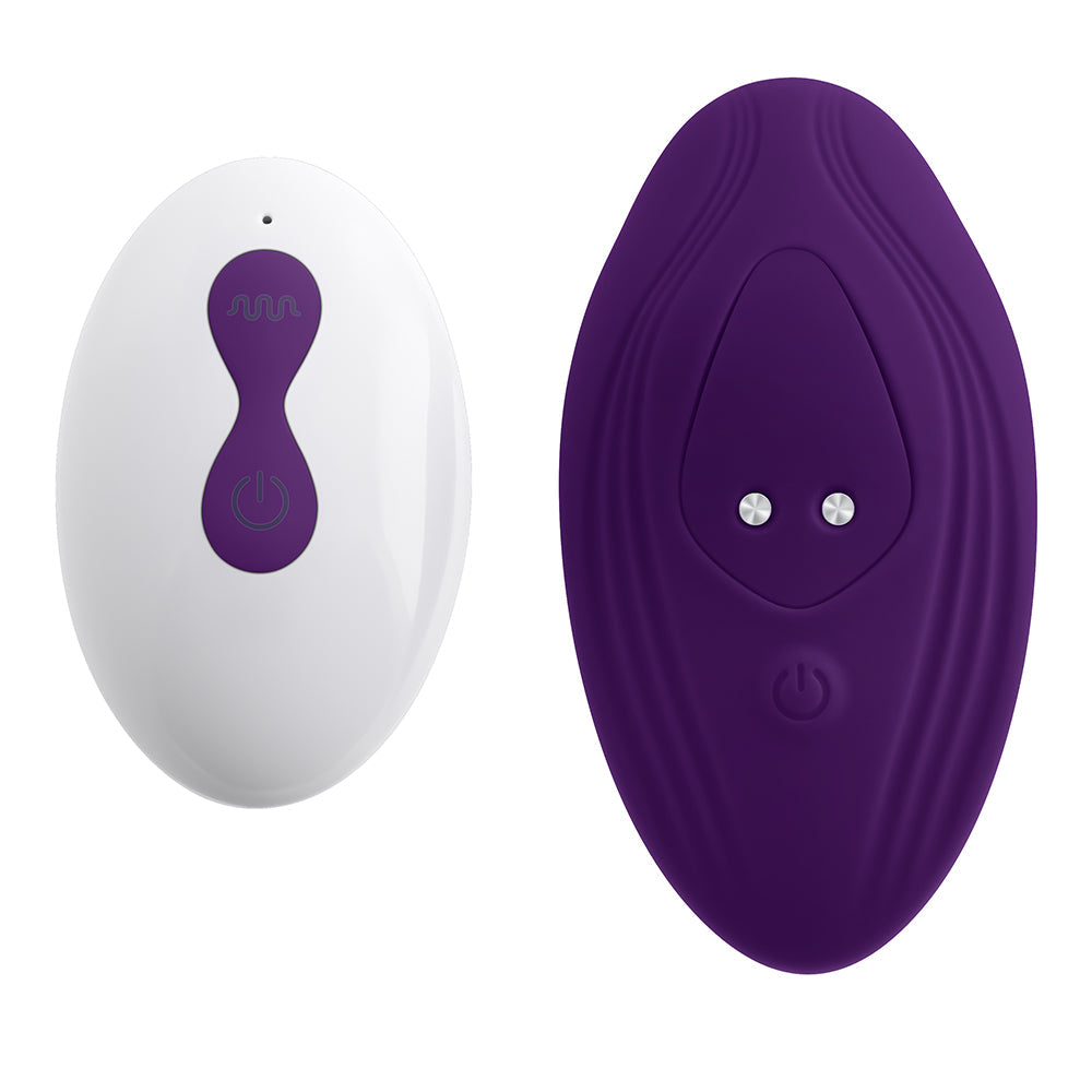 Playboy Our Little Secret Rechargeable Remote Controlled Silicone Underwear Vibrator Acai - Fantasies Boutique
