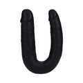 RealRock 7 in. U-Shaped Double Dildo Black - Fantasies Boutique