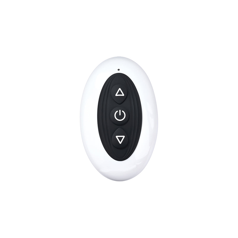 Playboy The 3 Way Rechargeable Remote Controlled Vibrating Silicone Cockring with Stimulator Black - Fantasies Boutique