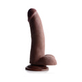 USA Cocks 8 in. Ameriskin Dual Density Dildo Dark