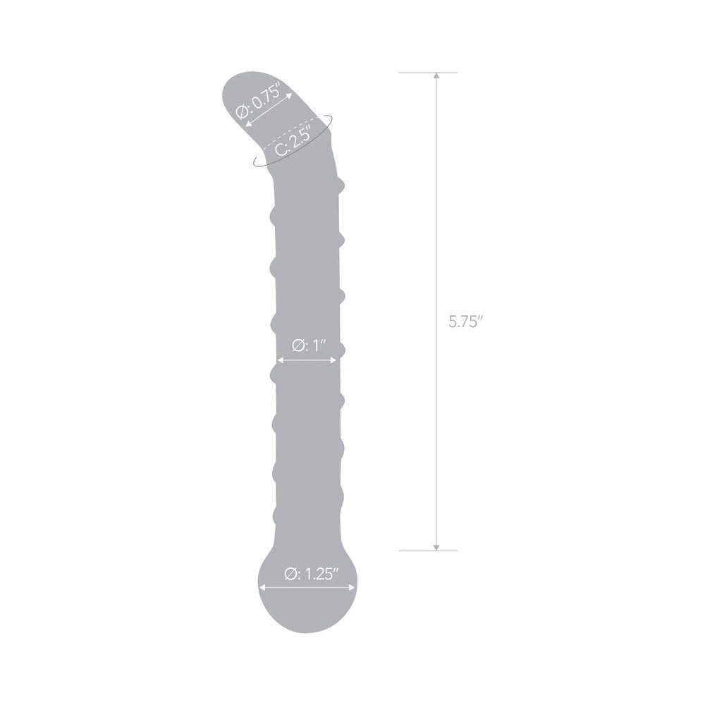 Glas Mr. Swirly 6.5 in. G-Spot Glass Dildo - Fantasies Boutique