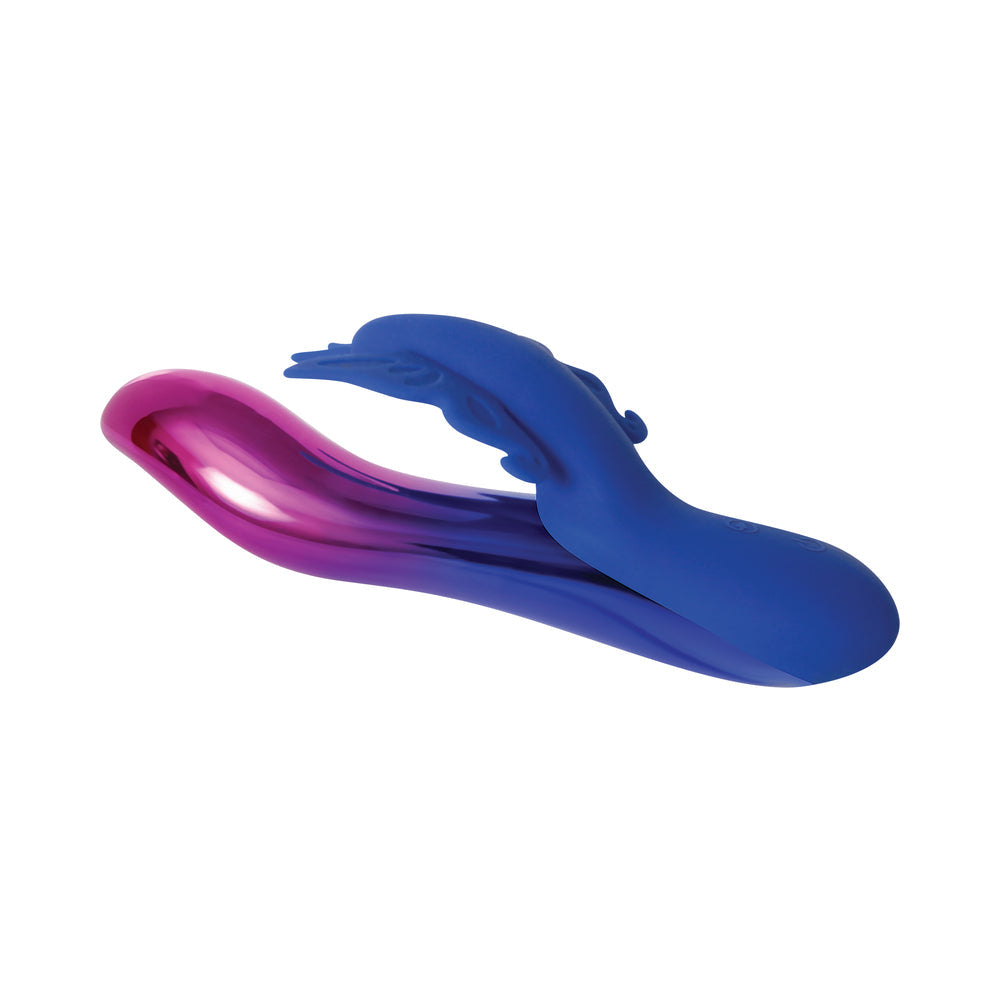 Evolved Firefly Rechargeable Silicone Dual Stimulator Blue/Pink - Fantasies Boutique