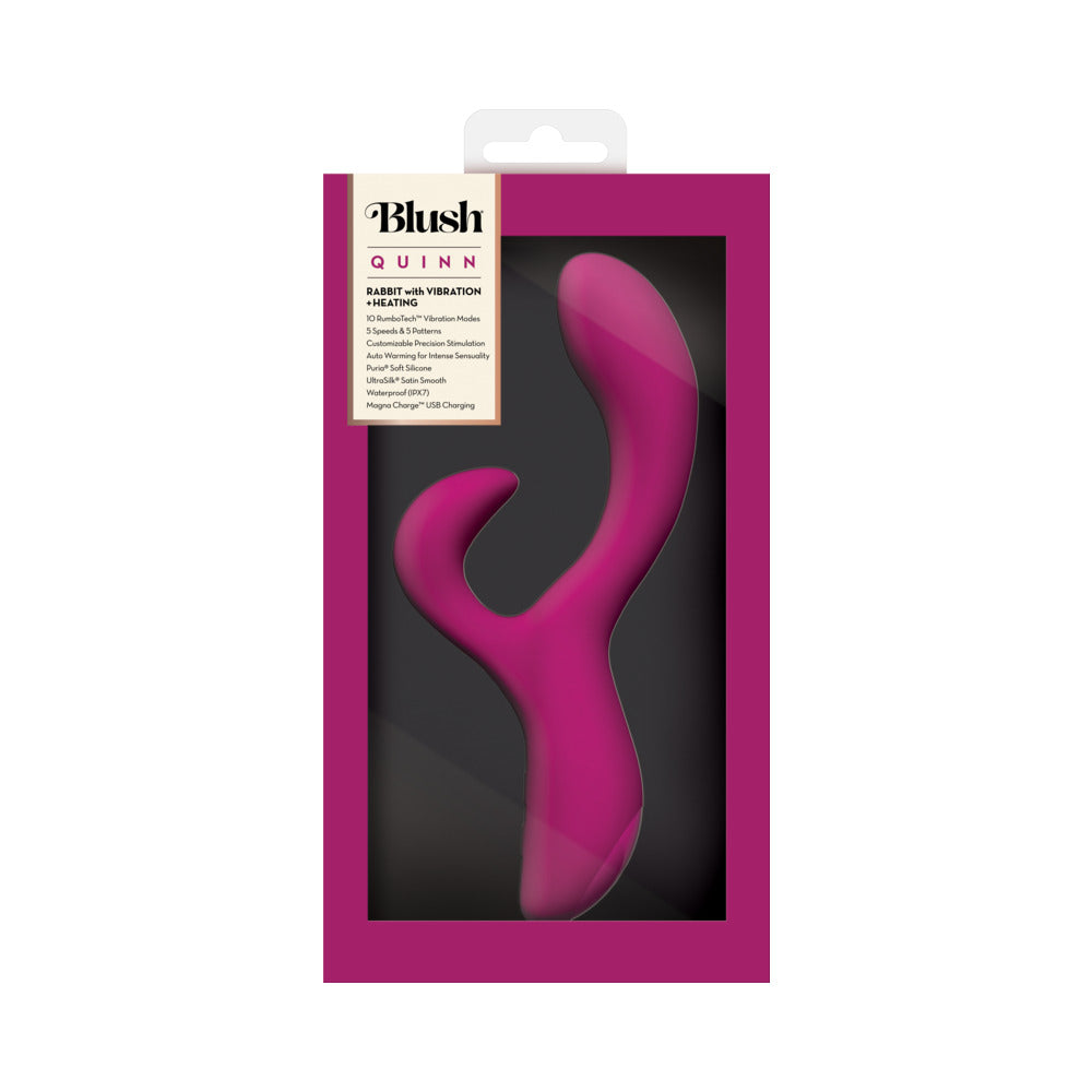 Blush Quinn Rabbit Vibrator Burgundy