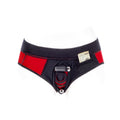 SpareParts Tomboi Cover Brief Style Underwear Harness Nylon Red/Black XL