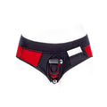 SpareParts Tomboi Cover Brief Style Underwear Harness Nylon Red/Black L