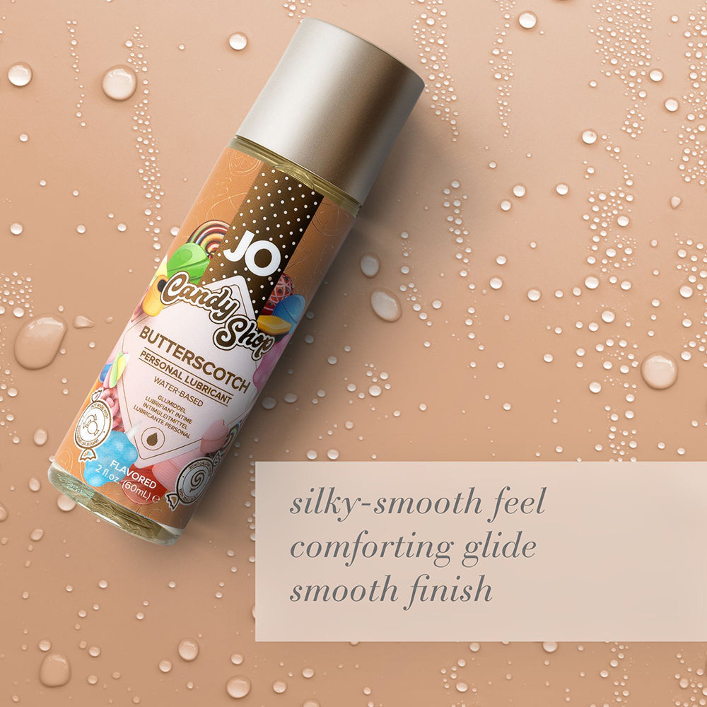 JO Candy Shop Butterscotch Flavored Water-Based Lubricant 2 oz. - Fantasies Boutique