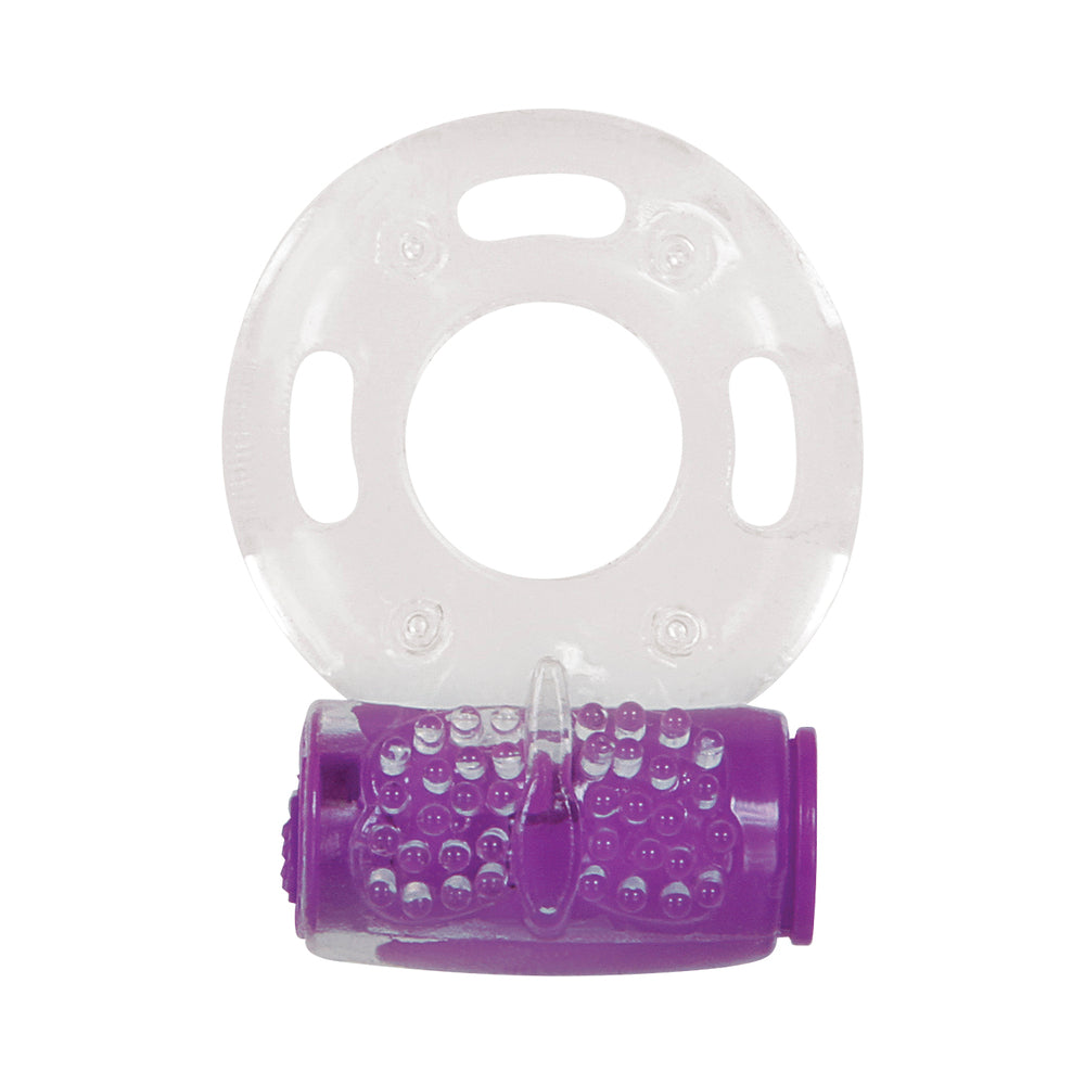 Evolved Ring True 3-Piece Vibrating Ring Set Clear/Purple - Fantasies Boutique