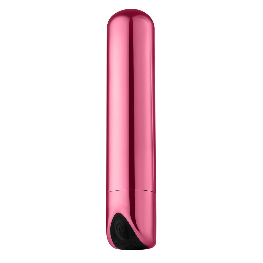 Luv Inc Sb33 Shiny Bullet Rechargeable Vibrator Light Pink - Fantasies Boutique