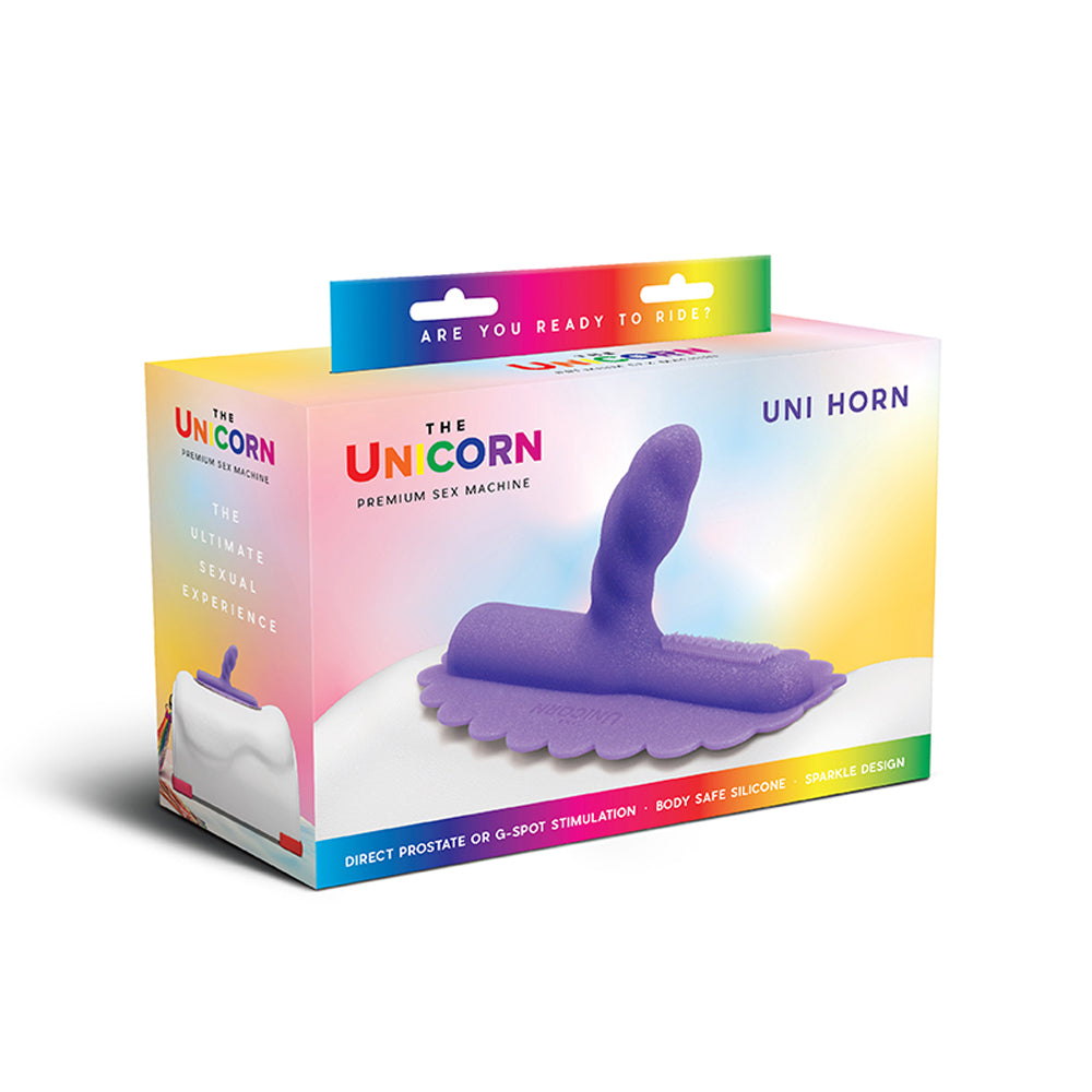 The Unicorn Uni Horn Twisted Textured Silicone Attachment - Fantasies Boutique