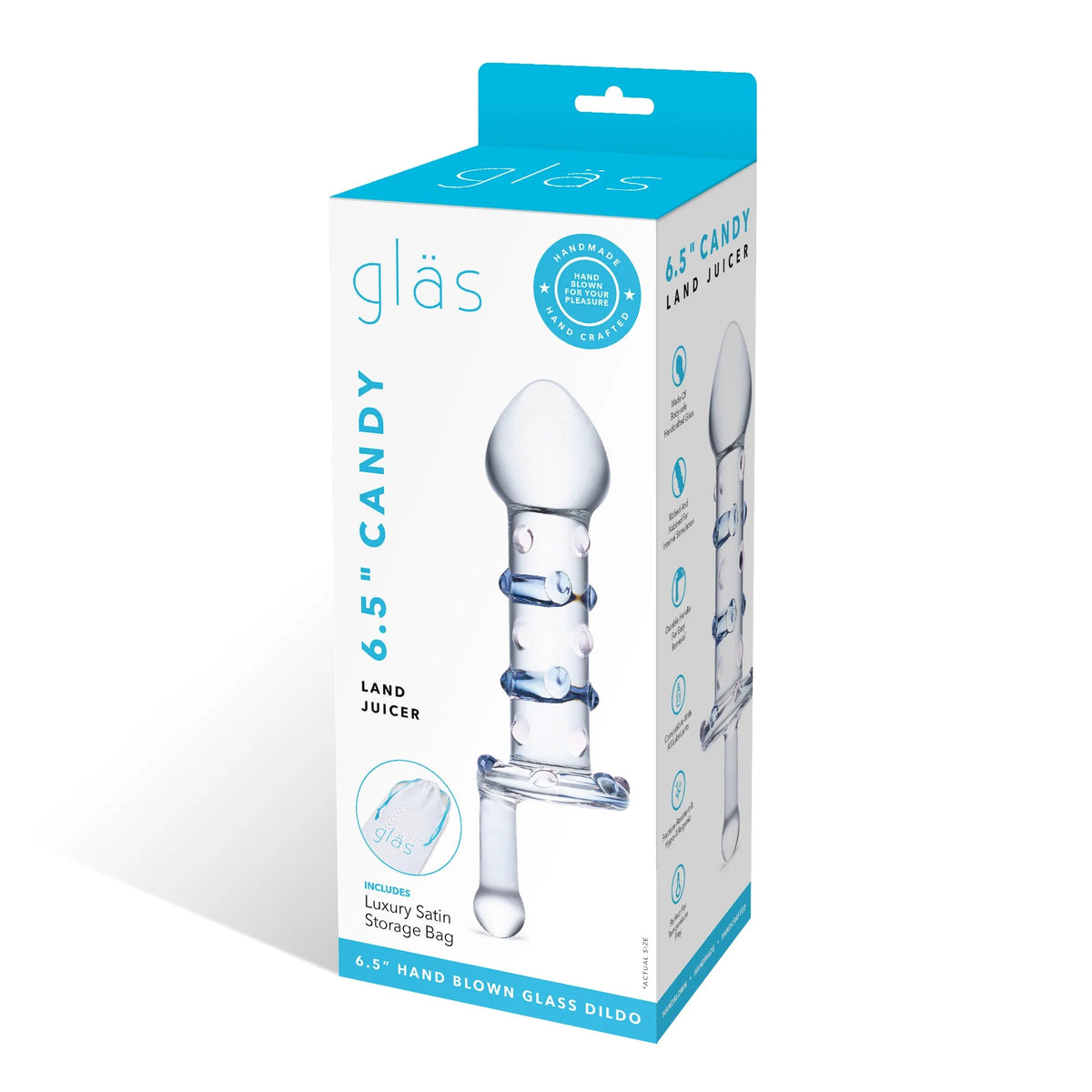 Glas 6.5 in. Candy Land Juicer Rotating Dildo - Fantasies Boutique