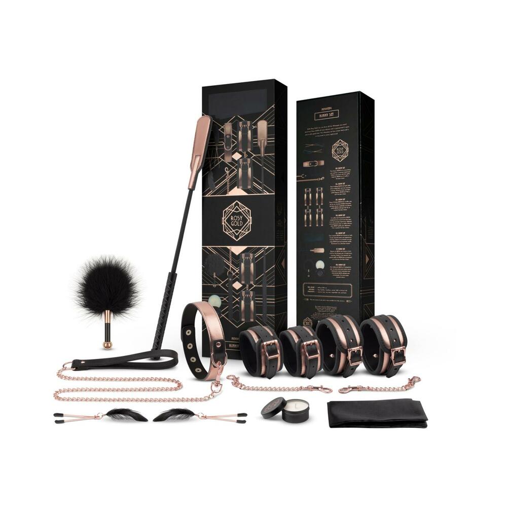 Rosy Gold Nouveau 9-Piece BDSM Set - Fantasies Boutique