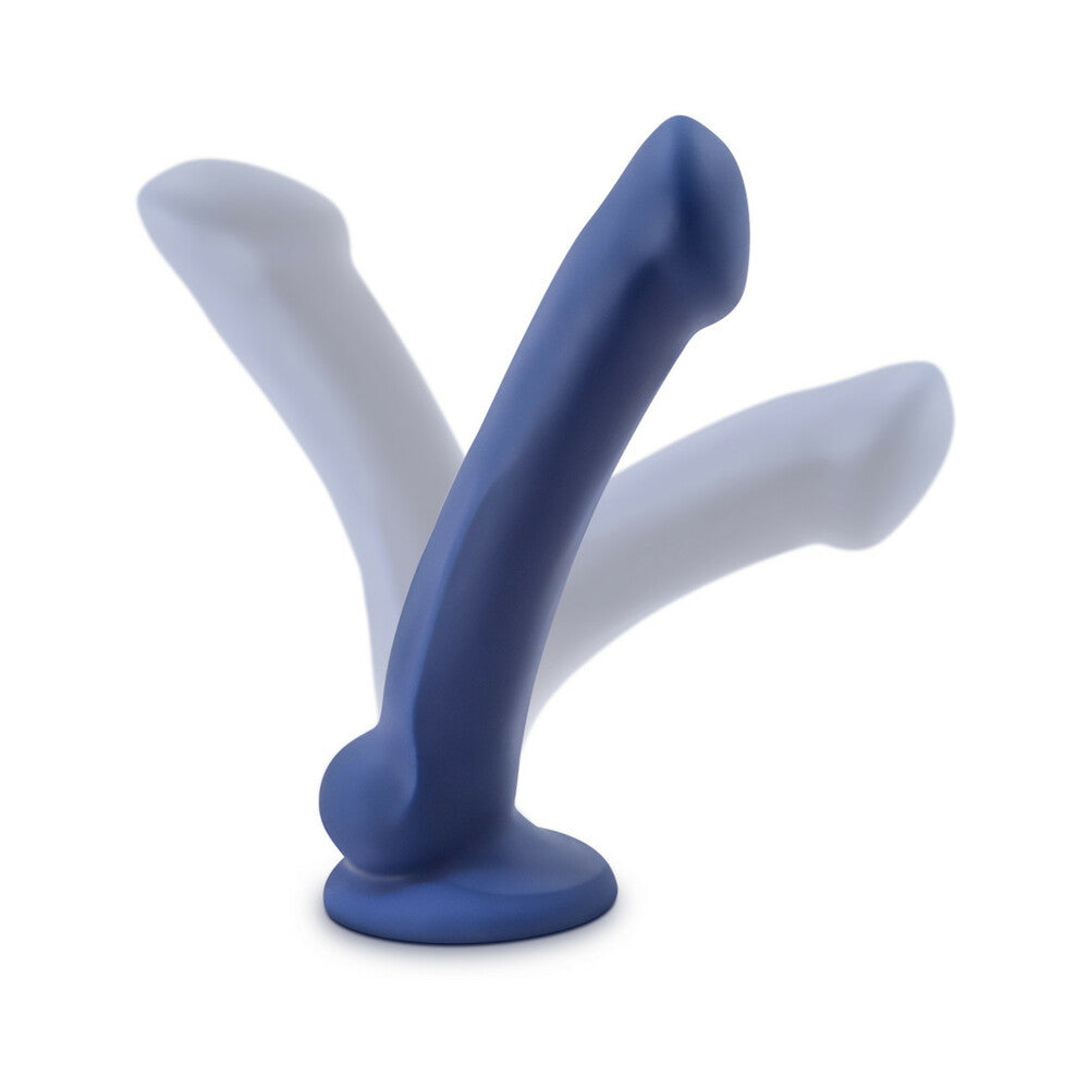 Avant D10 Ergo Mini 7 in. Dual Density Silicone Dildo Indigo - Fantasies Boutique