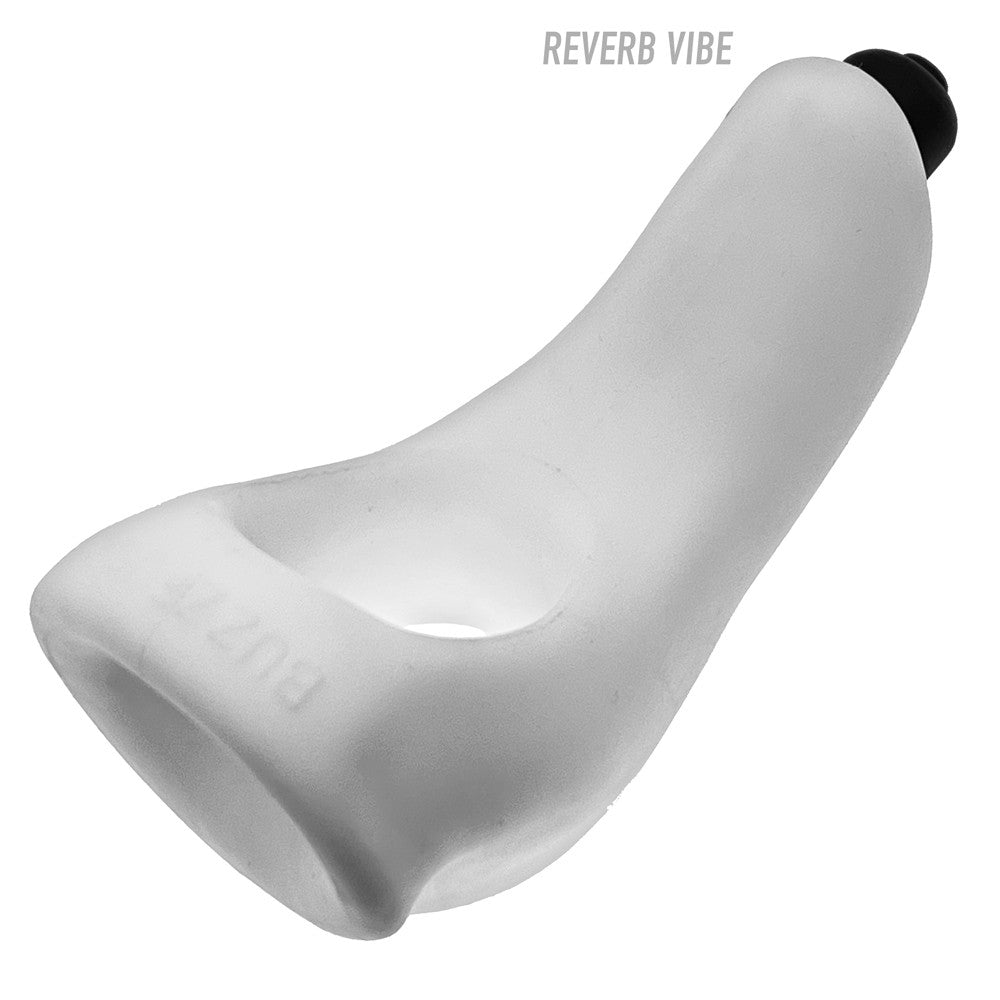 Hunkyjunk Buzzfuck Cock & Ball Sling with Taint Vibrator White Ice - Fantasies Boutique