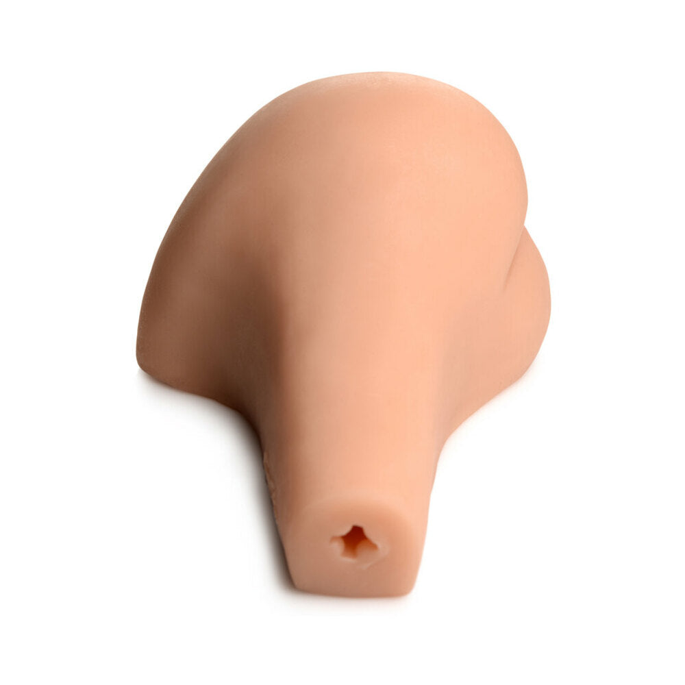 Curve Toys Mistress Juicy Taylor Dual Entry Sidesaddle Masturbator Light - Fantasies Boutique