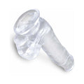 King Cock Clear 6 in. Cock With Balls Realistic Suction Cup Dildo - Fantasies Boutique
