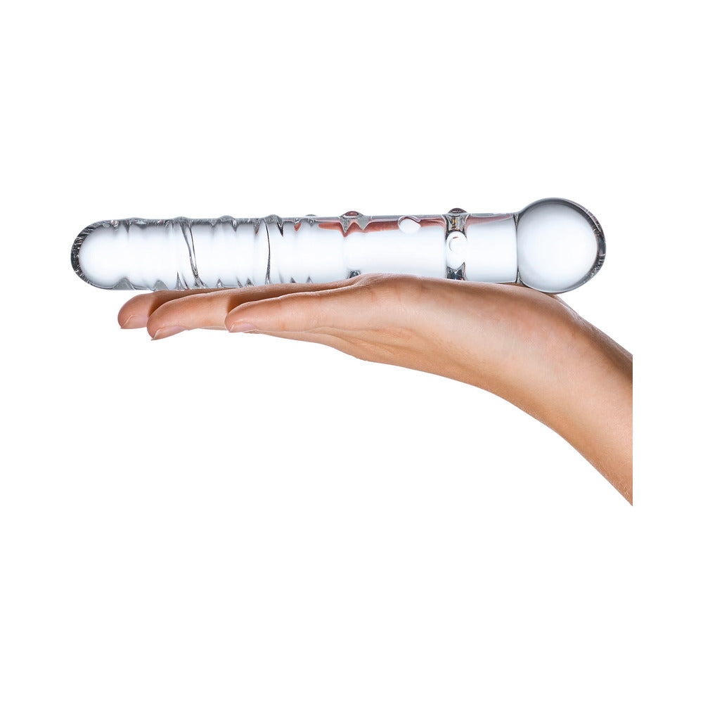 Glas 7 in. Callisto Clear Glass Dildo - Fantasies Boutique