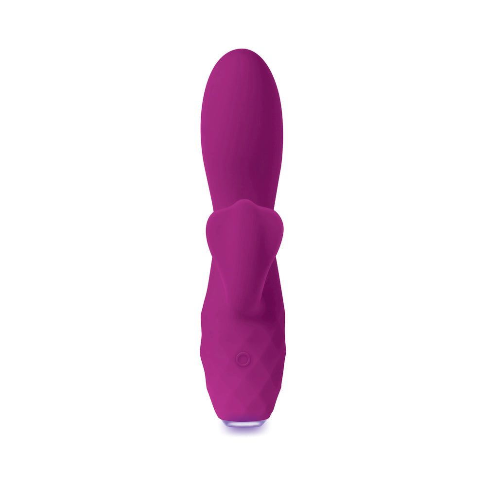 Evolved Glimmer Light-Up Rechargeable Silicone Dual Stimulator Purple - Fantasies Boutique