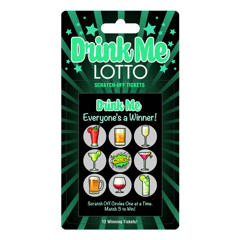 Drink Me Lotto Scratch-Off Tickets 12-Pack - Fantasies Boutique