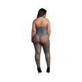 Le Desir Fishnet and Lace Bodystocking Ocean Deep Queen Size