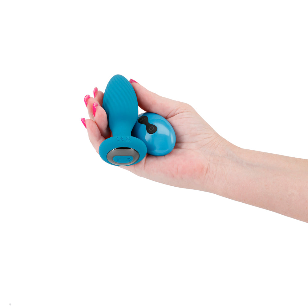 INYA Alpine Rechargeable Gyrating Plug Teal - Fantasies Boutique