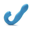 Honey Play Box Joi Thrust App Controlled Thrusting G-spot Vibrator & Tongue Clit Licker Blue - Fantasies Boutique