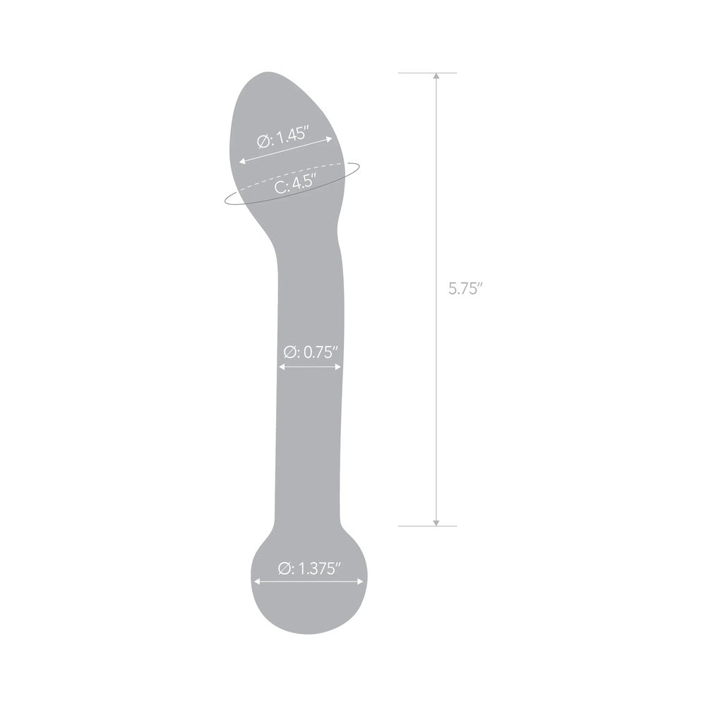 Glas 7 in. Honey Dripper Anal Slider Prostate Stimulating Glass Dildo - Fantasies Boutique