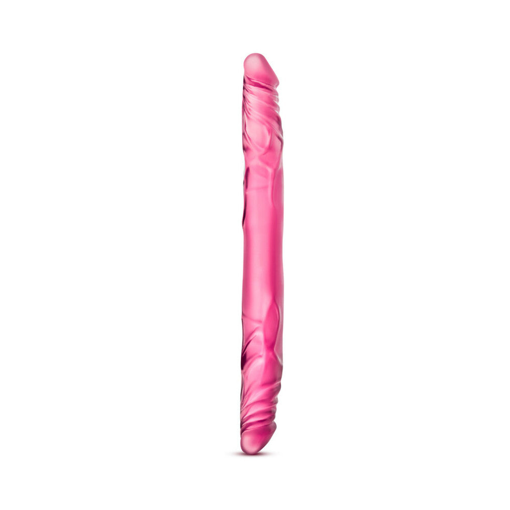 B Yours 14 in. Double Dildo Pink - Fantasies Boutique